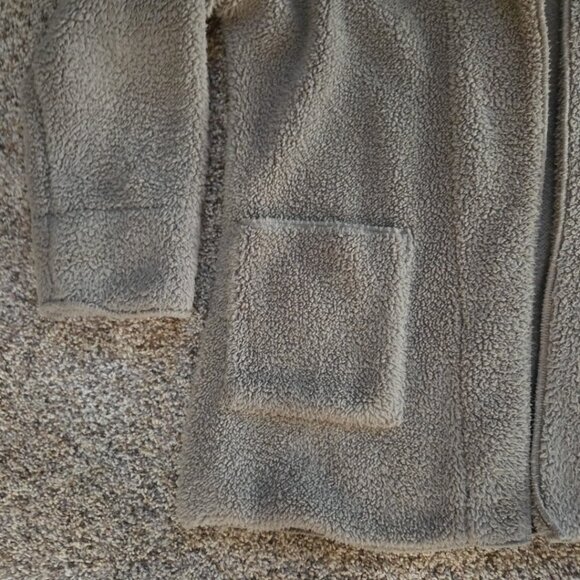 Medium Tan Beige Cardigan Teddy Bear Koolaburra by Ugg Super Plush Relaxed Fit - Picture 2 of 7